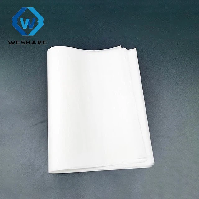 silicone coated rectangular paper sheets